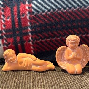 Orange Angel Figurines Set